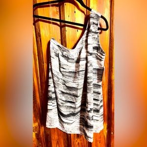 One shoulder blouse by H Halston NWT